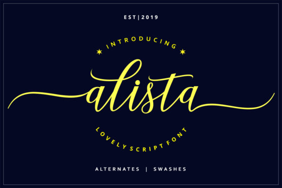 Alista: A Modern Calligraphy Font for Editorial Design