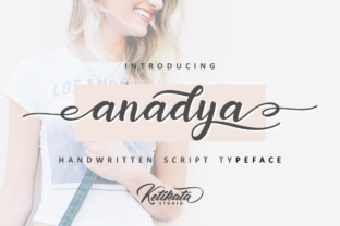 Anadya: A Script Handwritten Font for Creative Crafters