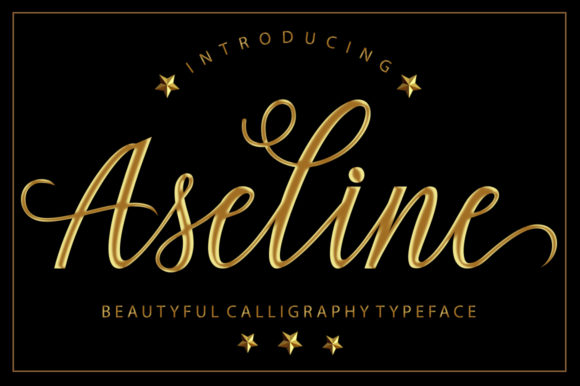 Aseline: A Script Font for Elegant Branding and Creative Projects