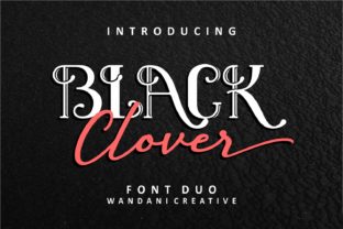 Black Clover Duo: A Script Handwritten Font for Creative Campaigns