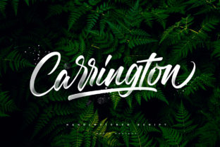 Carrington: A Script Font for Dynamic Editorial Design