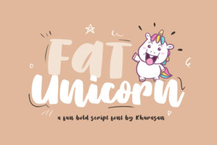 Fat Unicorn: A Bold Script Font for Creative Crafters and Designers