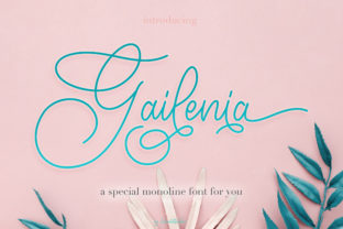 Gailenia: A Romantic Script Font for Handmade Creators