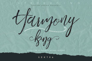 Harmony King: A Script Handwritten Font for Artistic Branding