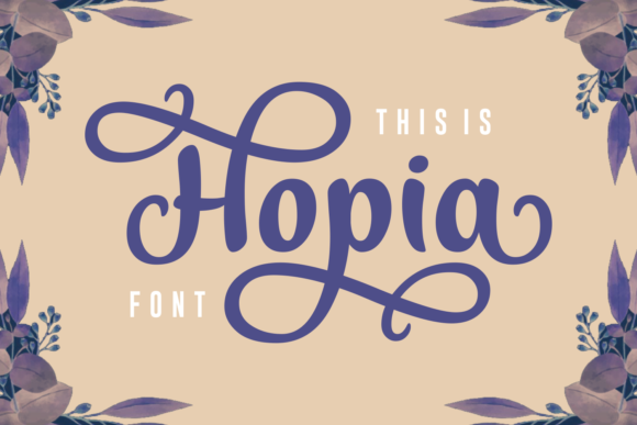 Hopia: A Script Handwritten Font for Editorial Elegance