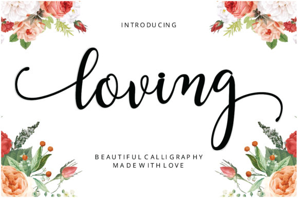 Loving: A Script Font for Romantic Branding and Creative Projects