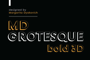 MD Grotesque Bold 3D: The Modern Sans Serif Font for Standout Digital Design