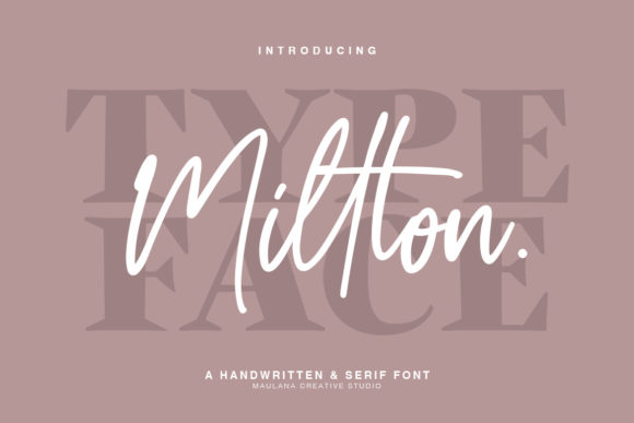 Millton Duo: A Stunning Script Font Pair for Designers