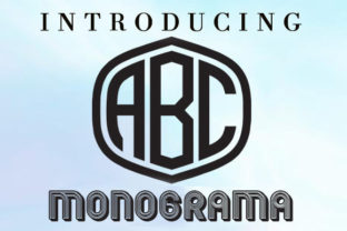 Monograma: A Timeless 3-Letter Font for Handmade Creativity