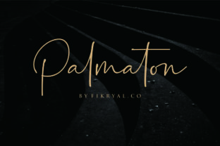 Palmaton: A Script Handwritten Font for Creative Crafters