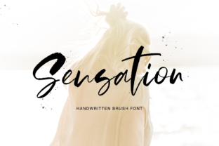 Sensation: A Script Handwritten Font for Editorial Elegance