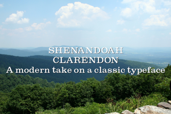 Shenandoah Clarendon Family: A Timeless Slab Serif Font for Crafters and Product Creators