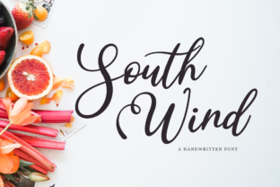 South Wind: A Script Handwritten Font for Editorial Design and Branding