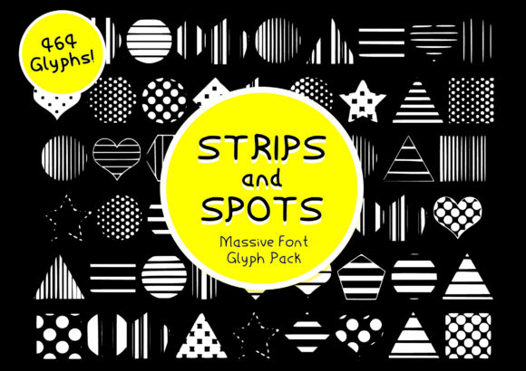 Strips Spots: A Unique Dingbats Font for Creative Design
