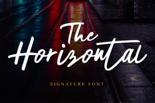 The Horizontal: A Script Font for Editorial Elegance