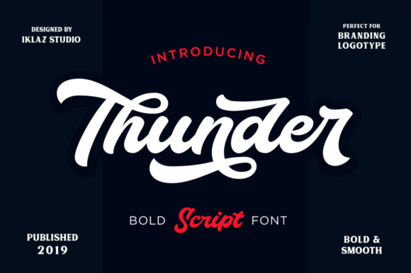 Thunder Script for Bold Branding and Web Design