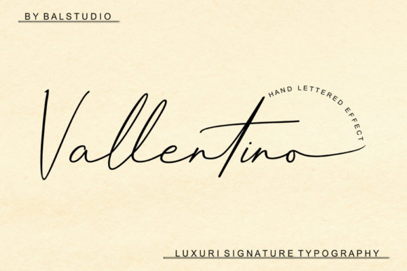 Vallentino: A Script Font That Elevates Branding with Elegance