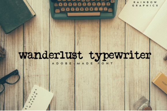 Wanderlust Typewriter: A Script Handwritten Font for Creative Crafters