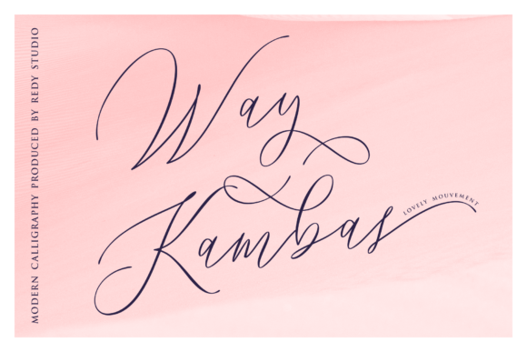 Way Kambas: A Script Font for Modern Web Design